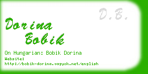 dorina bobik business card